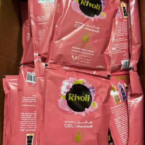 ريفولي شاور جل سائل 45جرام بورده الداماسك والبنفسج الكرتونه 50 كيس