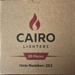 ولاعه كايرو سخان عريضه برأس استالس العلبه 50 قطعه